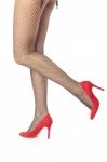 Fishnets And High Heels Stock Photo