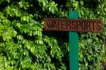 Watersports Sign Stock Photo