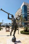 Mercurio Statue By Salvador Dali In Marbella Stock Photo