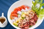 Fresh Caesar Salad Stock Photo