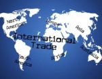 International Trade Indicates Across The Globe And Commercial Stock Photo