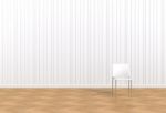 White Chair In A White Room Stock Photo