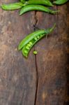 Hearthy Fresh Green Peas Stock Photo