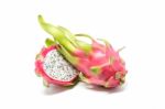 Dragon Fruit  White Background Stock Photo