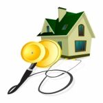 House With A Stethoscope Stock Photo