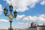 London/uk - March 21 : Decorative Lamp Post On Westminster Bridg Stock Photo