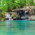 Erawan Waterfall Stock Photo