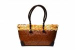 Bamboo Wicker Bag Stock Photo