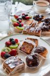 Afternoon Tea And Cake Stock Photo