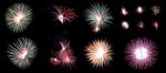 Collection Of Fireworks Or Firecrackers Stock Photo