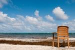 Chair At The Beach Stock Photo