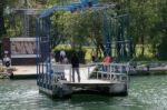 Cote D'azur, France/europe - April 20 :  Passenger Ferry Across Stock Photo