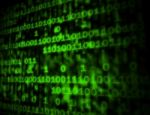 Matrix Code Copyspace Shows Digital Numbers Programming Backgrou Stock Photo