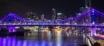 Story Bridge On New Years Eve 2016 In Brisbane Stock Photo