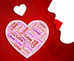 Love Heart Means Affection Romance And Dating Stock Photo