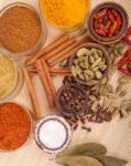 Spices And Herbs Stock Photo