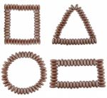 Chocolate Geometric Shapes Stock Photo