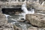 Tasmania Blowhole In Port Arthur Stock Photo