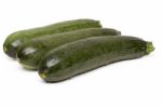 Three Courgettes Vegetables Stock Photo