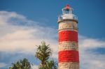 Cape Moreton Lighthouse On The North Part Of Moreton Island Stock Photo