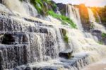 Pongour Falls  Beautiful Waterfall  In Rain Season ,dalat ,viet Stock Photo