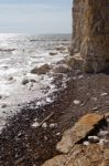 View Of The Sussex Coastline From Hope Gap Stock Photo