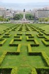 Eduardo Vii Park In Lisbon Stock Photo