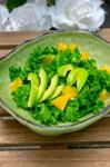 Fresh Avocado Salad Stock Photo