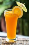 Fresh Orange Juice Stock Photo