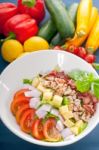 Fresh Caesar Salad Stock Photo