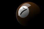 3d Rendering Billiard Ball Isolated On Black Stock Photo