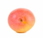 Ripe Mango Isolated On The White Background Stock Photo