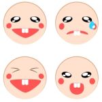  Set Of Emotion Icon Stock Photo