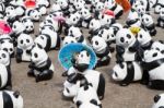 Chiang Mai, Thailand - March 19, 2016  : 1600 Pandas World Tour In Thailand By Wwf At Tha-pae Gate Stock Photo