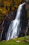 Aber Falls In Autumn Stock Photo