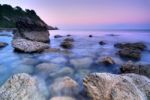 Rocky Coastline In Ireland Stock Photo