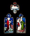 Religious Stained Glass Window Stock Photo