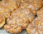 Fresh Made Apple Cinnamon Fritters Stock Photo