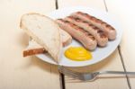 Traditional German Wurstel Sausages Stock Photo