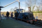 Bluebell Steam Train At Sheffield Park Station Stock Photo