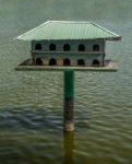 The Wooden Of Birdhouse Stock Photo