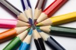 Multicolored Pencil Stock Photo