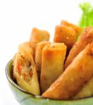 Fried Chinese Traditional Spring Rolls Food Stock Photo