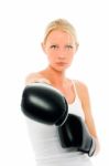 Female Boxer Stock Photo