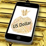 Us Dollar Indicates Currency Exchange And Coin Stock Photo