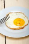 Egg Sunny Side Up Stock Photo