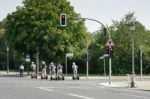 Segway Tour In Berlin Stock Photo