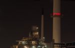 Refinery Plant At Dusk Stock Photo