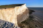 White Cliffs At Seaford Head Stock Photo