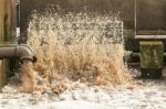 Waste Water Treatment Plant Stock Photo